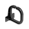 Delock Kabelbügel 83 x 60 mm mit Montageplatte schwarz