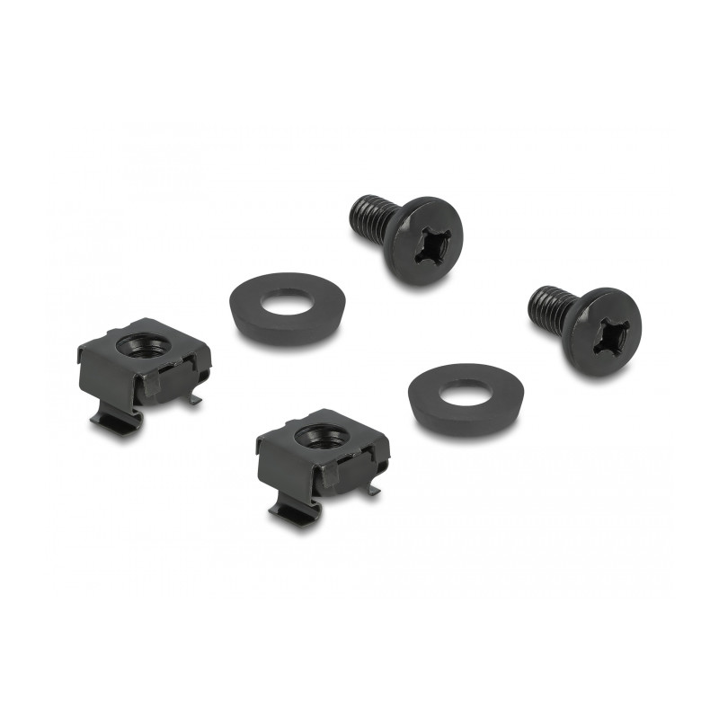 Delock Kabelbügel 83 x 60 mm mit Montageplatte schwarz