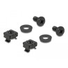 Delock Kabelbügel 83 x 60 mm mit Montageplatte schwarz