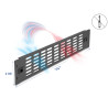 Delock 19″ Netzwerkschrank Panel mit Lüftungsschlitzen werkzeugfrei 2 HE schwarz