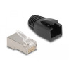 Delock RJ50 Modularer Stecker Cat.5e mit Knickschutztülle 25er Set