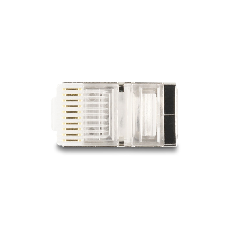 Delock RJ50 Modularer Stecker Cat.5e mit Knickschutztülle 25er Set