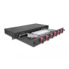 Delock 19″ LWL Spleißbox 6 x SC Duplex OM4 1HE komplett bestückt