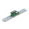 Delock RJ50 Buchse zu Terminalblock mit Drucktaster für Hutschiene