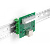 Delock RJ50 Buchse zu Terminalblock mit Drucktaster für Hutschiene