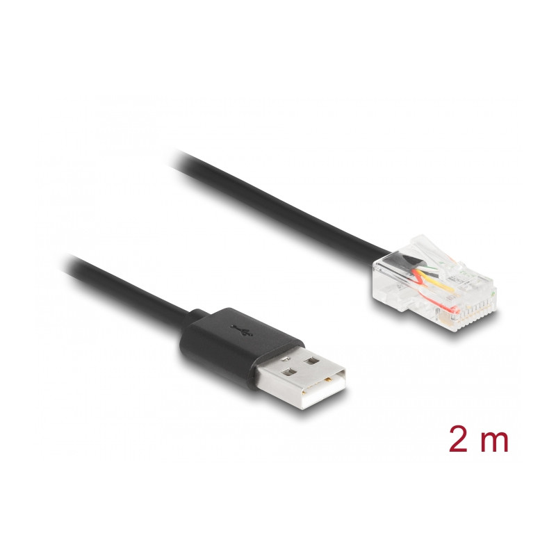 Delock USV Kommunikationskabel USB 2.0 Typ-A zu USB RJ50 2 m