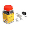 Delock RJ45 Modularer Stecker mit Zugentlastung Cat.8.1 und Knickschutztülle 25er Set
