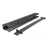 Delock 19″ Kabelmanagement Rangierpanel mit 3 Öffnungen 1 HE schwarz