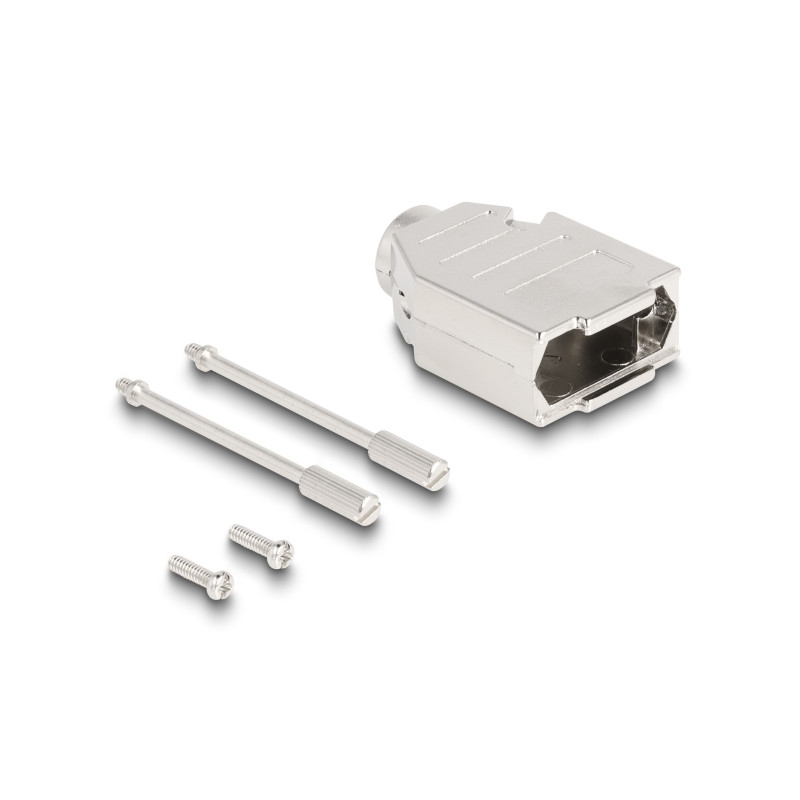 Delock Gehäuse für D-Sub 9 Pin Stecker / Buchse Zinklegierung