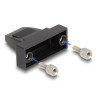 Delock Gehäuse für D-Sub 9 Pin Stecker / Buchse Kunststoffgehäuse für Flachbandkabel