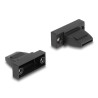 Delock Gehäuse für D-Sub 9 Pin Stecker / Buchse Kunststoffgehäuse für Flachbandkabel