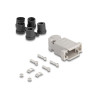 Delock Gehäuse für D-Sub 9 Pin Stecker / Buchse mit Gummidichtungen