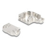 Delock Gehäuse für D-Sub 9 Pin Stecker / Buchse mit Metallhalterung 90° gewinkelt Zinklegierung