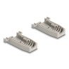 Delock Gehäuse für D-Sub 9 Pin Stecker / Buchse mit Gummidichtungen