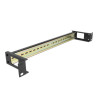 Delock 19″ Hutschienenpanel mit seitlicher Kabeldurchführung 1 HE schwarz