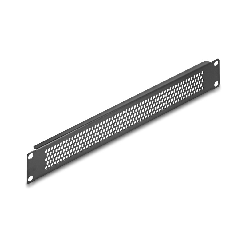 Delock 19″ Blindpanel mit runden Löchern 1 HE schwarz