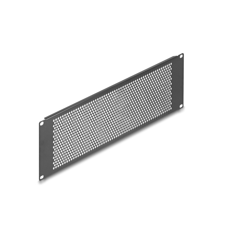 Delock 19″ Blindpanel mit runden Löchern 3 HE schwarz