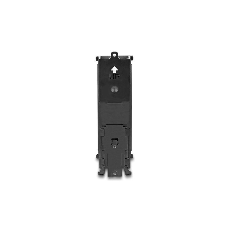 Delock Keystone Halterung 8 Port neigbar für Hutschiene oder Wandmontage