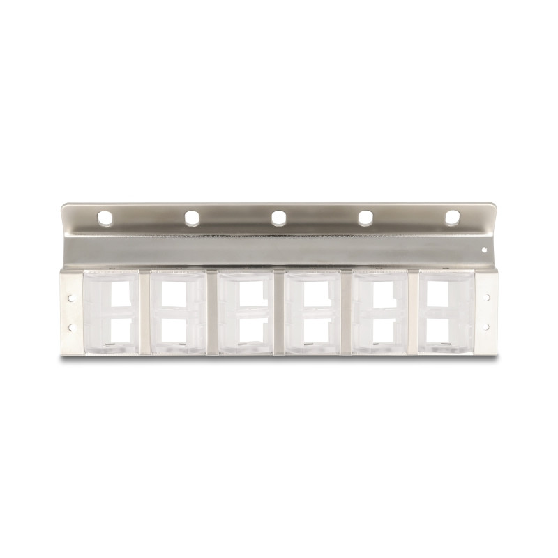 Delock Keystone Halterung 12 Port neigbar für 10″ oder 19″ Rack und Wandmontage