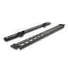 Delock 19″ Keystone Patchpanel 24 Port gewinkelt mit Entlastungsschiene schwarz