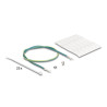 Delock 19″ Keystone Patchpanel 24 Port gewinkelt mit Entlastungsschiene schwarz