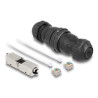 Delock Kabelverbinder LSA zu LSA Cat.6A IP68 staub- und wasserdicht schwarz