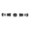 Delock Kabelverbinder LSA zu LSA Cat.6A IP68 staub- und wasserdicht schwarz
