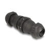 Delock LWL Kabelverbinder LC Duplex Buchse zu LC Duplex Buchse UPC OS2 IP68 staub- und wasserdicht