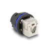Delock RJ45 Cat.6A Einbaubuchse mit LSA Anschluss schwarz