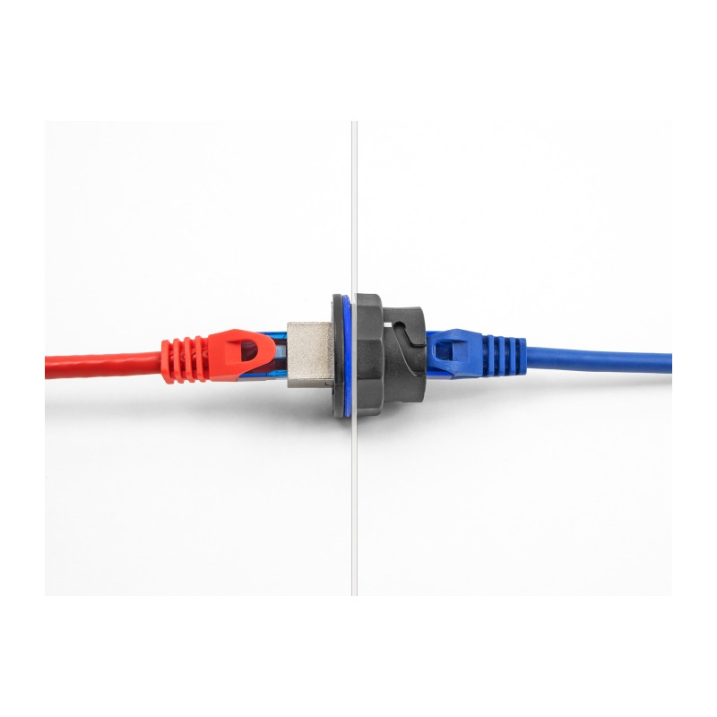 Delock RJ45 Cat.6A Einbaubuchse / Kupplung schwarz
