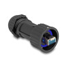 RJ45 Stecker feldkonfektionierbar Cat.6A mit Durchführungskupplung passend für Delock Artikel 67047 und 67048 IP68 staub- und wa
