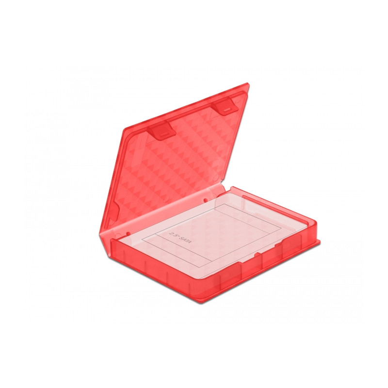 Delock Schutzbox für 2.5″ HDD / SSD rot