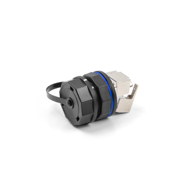 Schutzkappe für Delock RJ45 Einbaubuchsen 67047 und 67048 IP68 staub- und wasserdicht schwarz