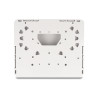 Delock Keystone Leergehäuse 6 Port für Glasfaser und Netzwerk weiß