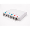 Delock Keystone Leergehäuse 6 Port für Glasfaser und Netzwerk weiß