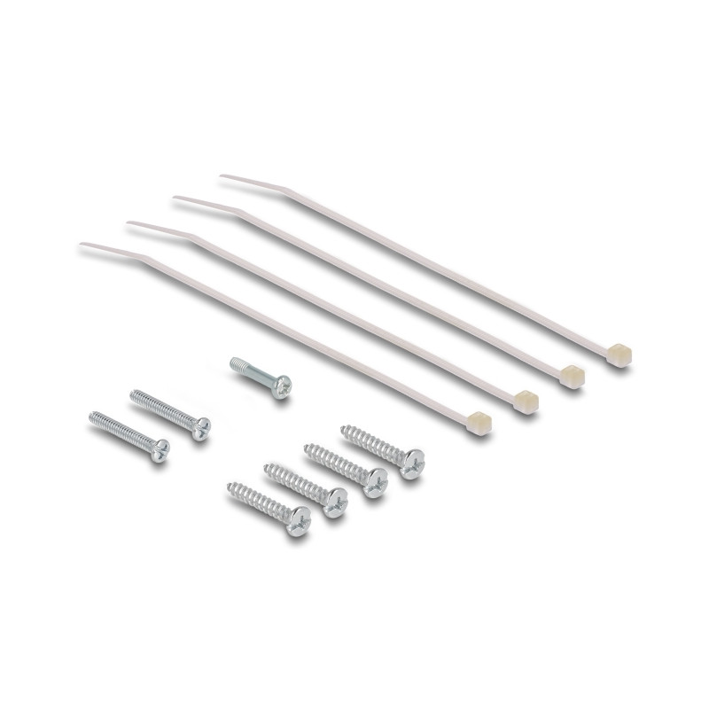 Delock Keystone Leergehäuse Aufputz 4 Port für Glasfaser und Netzwerk weiß