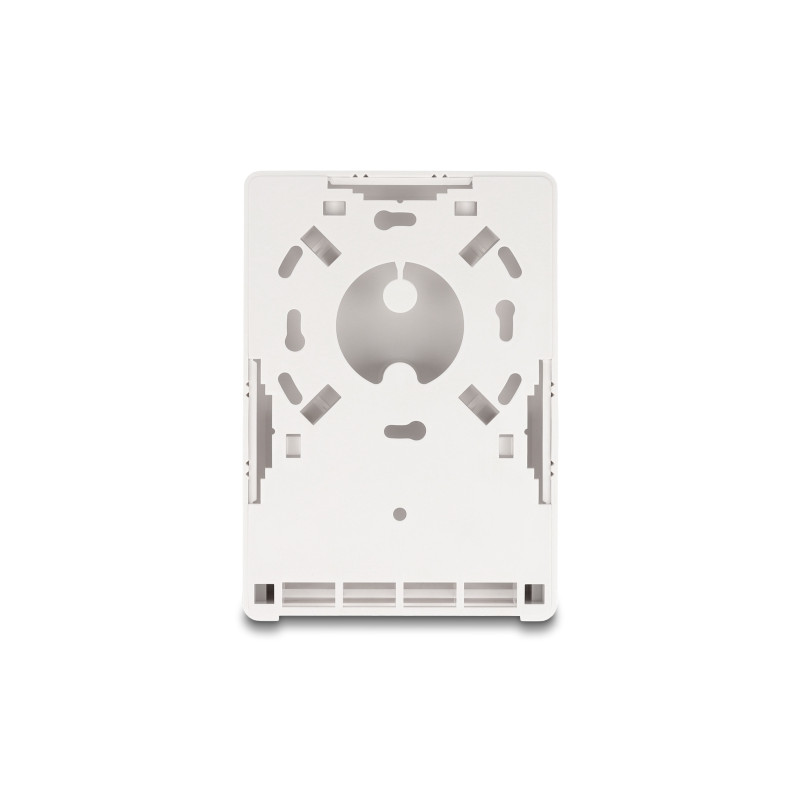 Delock Keystone Leergehäuse Aufputz 4 Port für Glasfaser und Netzwerk weiß
