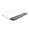 Delock 19″ D-Typ Patchpanel mit Entlastungsschienen 32 Port 2 HE schwarz