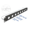 Delock 19″ D-Typ Patchpanel mit Entlastungsschiene 8 Port 1 HE schwarz