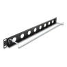 Delock 19″ D-Typ Patchpanel mit Entlastungsschiene 8 Port 1 HE schwarz