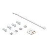 Delock D-Typ RJ45 Einbaubuchse mit LSA Anschluss Cat.6A STP mit Schutzkappe IP66 staub- und wasserdicht