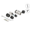 RJ45 Modularer Stecker feldkonfektionierbar Cat.6A mit robusten Kabelsteckergehäuse und Schutzkappe passend für die Delock Durch