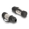 RJ45 Modularer Stecker feldkonfektionierbar Cat.6A mit robusten Kabelsteckergehäuse und Schutzkappe passend für die Delock Durch