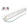 Delock 19″ Keystone Patchpanel mit 24 neigbaren Ports und Entlastungsschiene