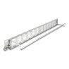 Delock 19″ Keystone Patchpanel mit 24 neigbaren Ports und Entlastungsschiene