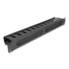 Delock 19″ Kabelmanagement Rangierpanel mit Bürste und 2 Öffnungen 1 HE schwarz
