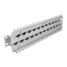 Delock 19″ Kabelabfangschiene für Netzwerkkabelverbinder mit LSA Anschluss 24 Port Metall