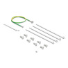 Delock 19″ Kabelabfangschiene für Netzwerkkabelverbinder mit LSA Anschluss 24 Port Metall