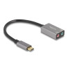 Delock Externe USB Soundkarte mit USB Type-C™ Stecker auf 2 x 3,5 mm Klinkenbuchse Plug & Play Audio Adapter