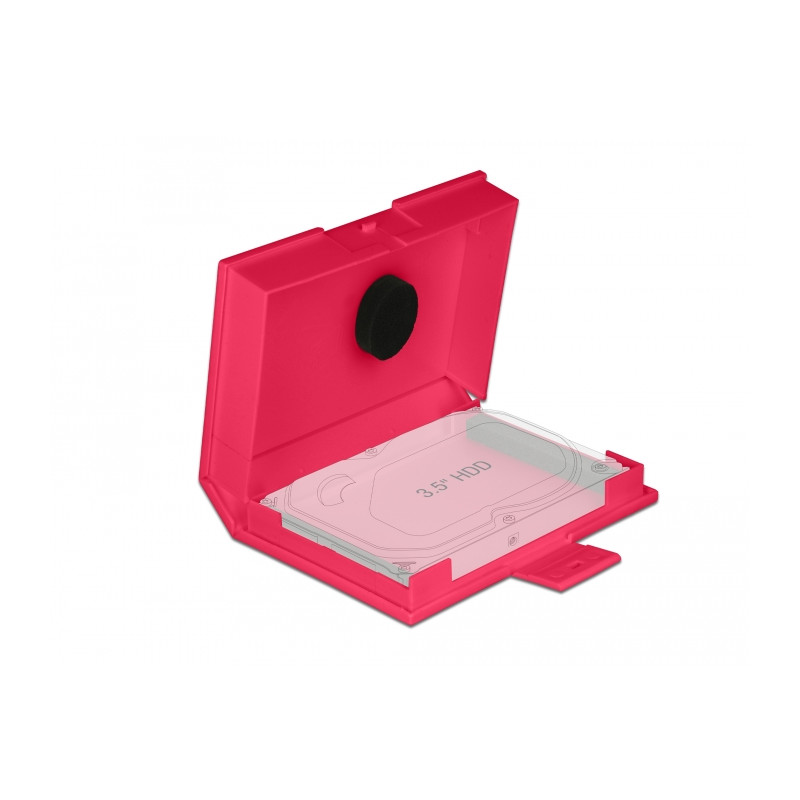 Delock Schutzbox für 3.5″ HDD rot